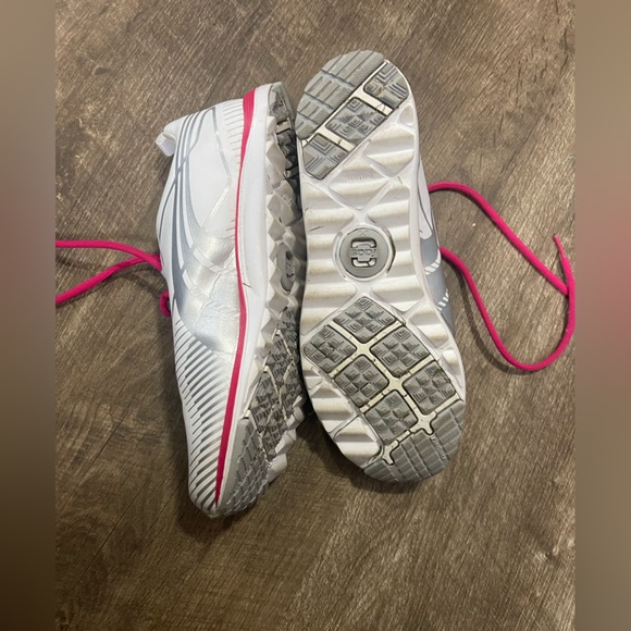 Puma Womens Faas Golf Low Top  / Pink White Silver / Faas Foam + /  Size 8 - Picture 6 of 6